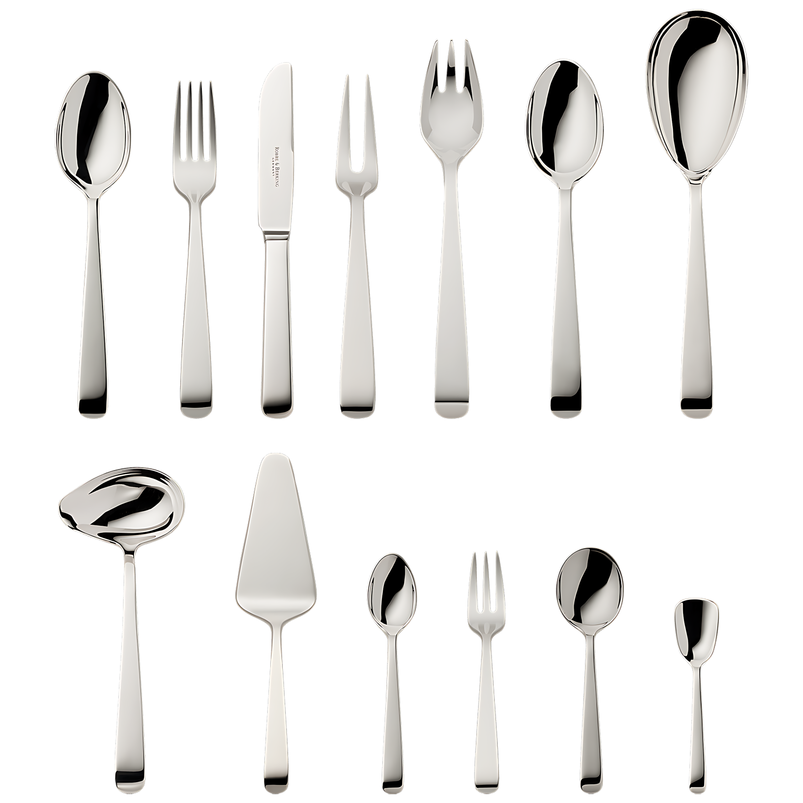 Robbe & Berking "Alta" Dinner Set 69-pcs Sterling Silver