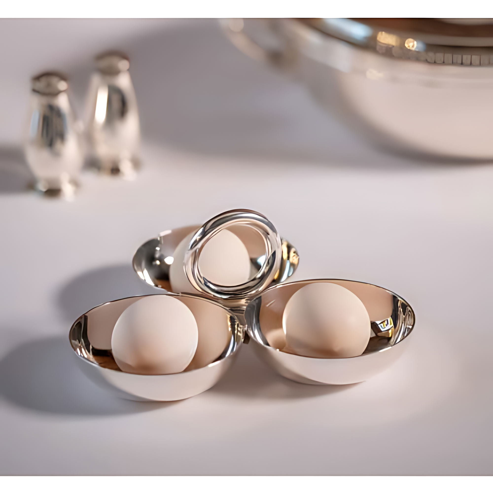 Christofle "Vertigo Tableware" Christofle "Vertigo" Bar Set 3-pieces large silver plated