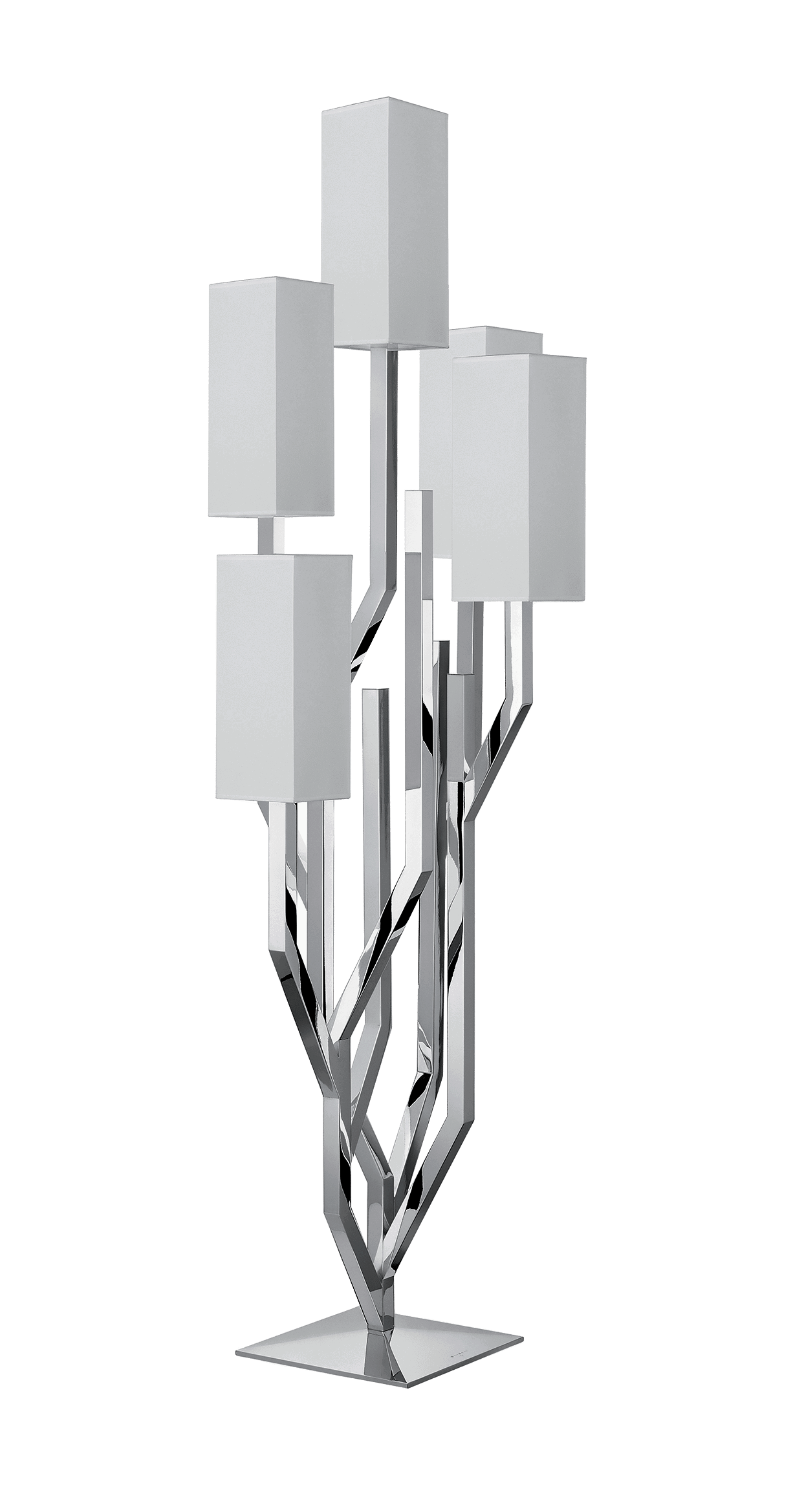 Christofle "Special Pieces" Floor Lamp Arborescence silver plated