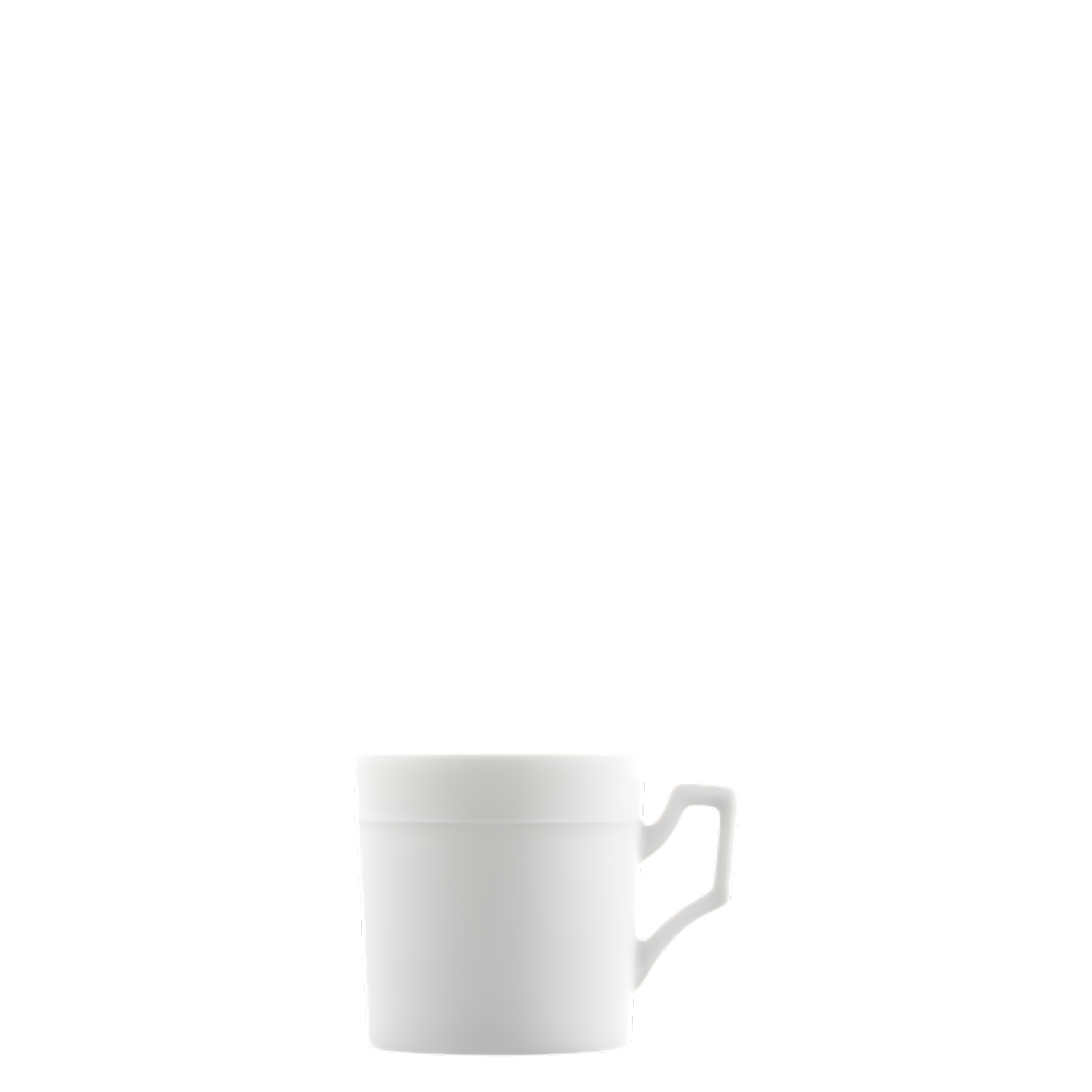 Fürstenberg "Herzog Ferdinand" Espresso Cup White Porcelain 100 ml