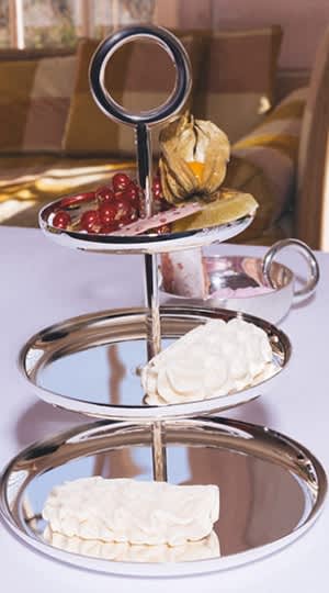 Christofle "Vertigo" Etagere 3 bowls silver plated Christofle "Vertigo" Etagere 2 bowls silver plated