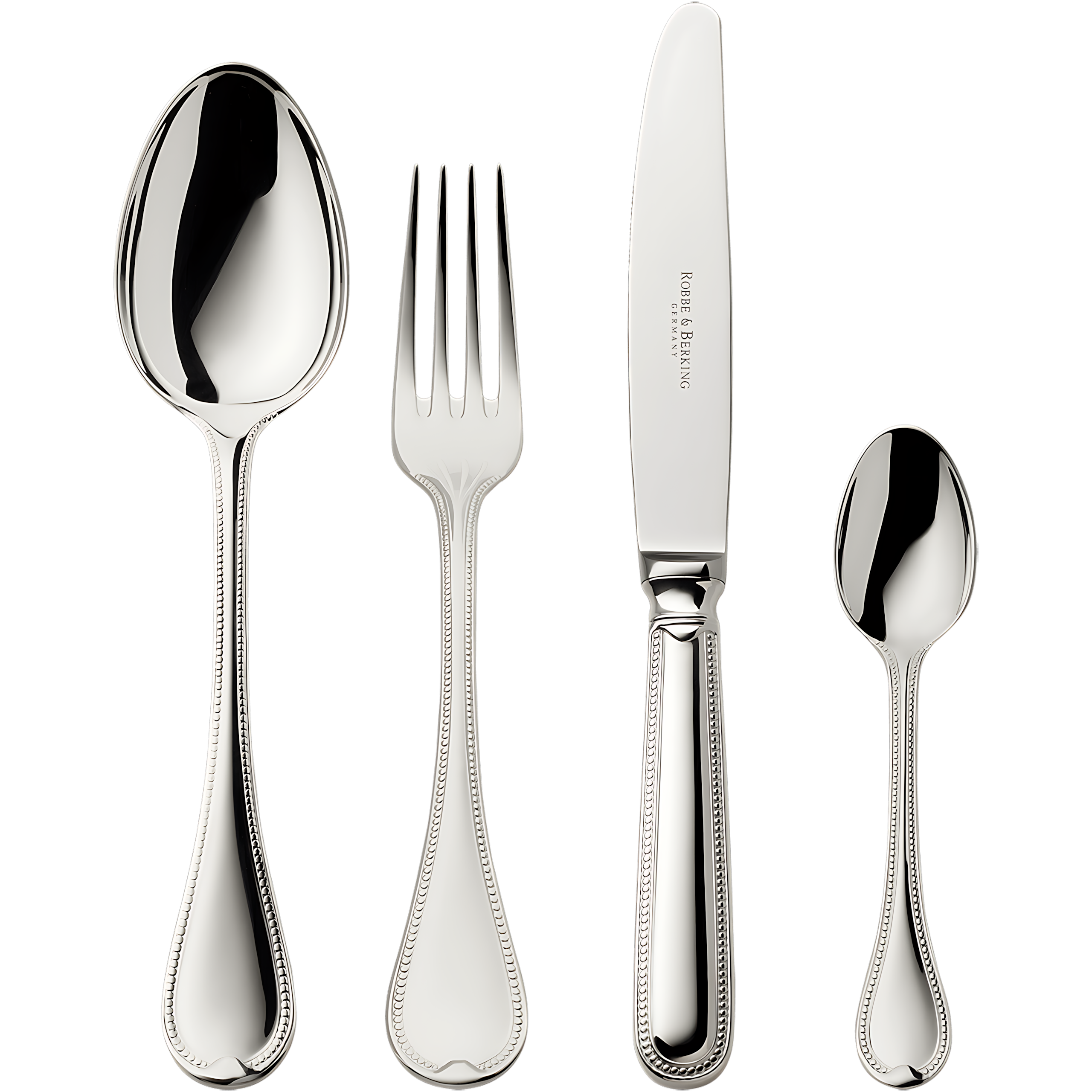 Robbe & Berking "French Pearl" Dinner Set 24-pcs Sterling Silver