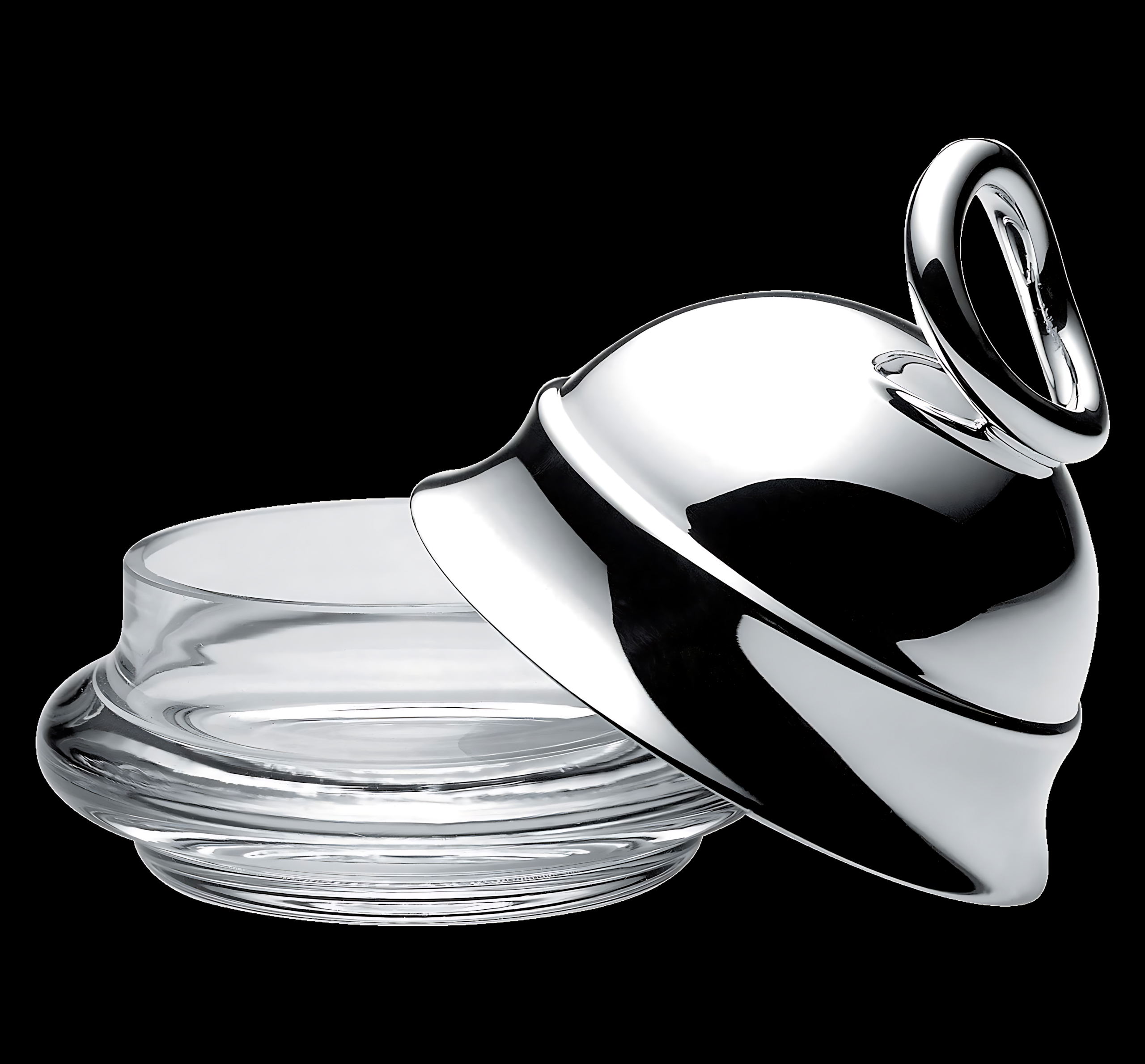 Christofle "Vertigo" Butter Dish individual silver plated