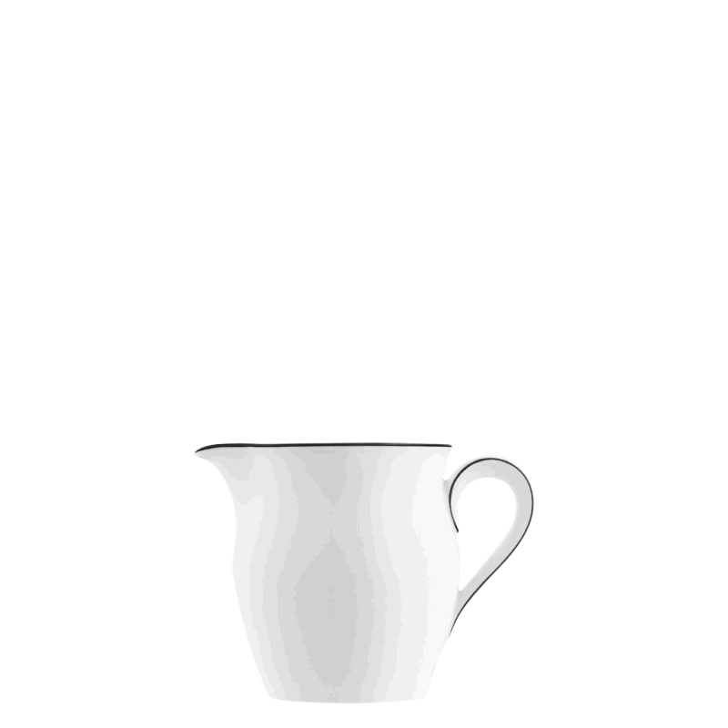Fürstenberg "Wagenfeld" Creamer Black Line Porcelain 260 ml