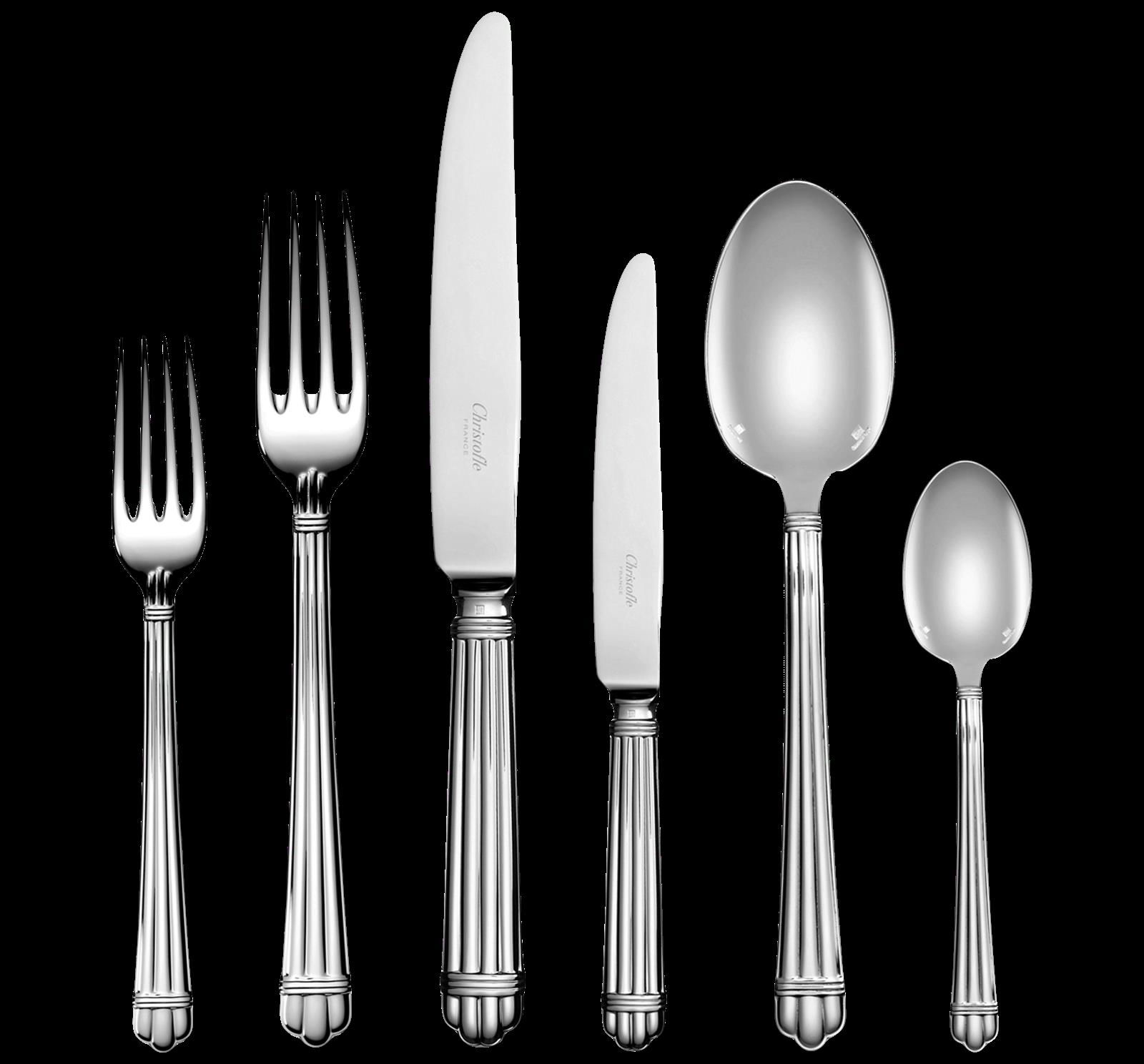 Christofle "Aria" Table Set 110-piece silver plated