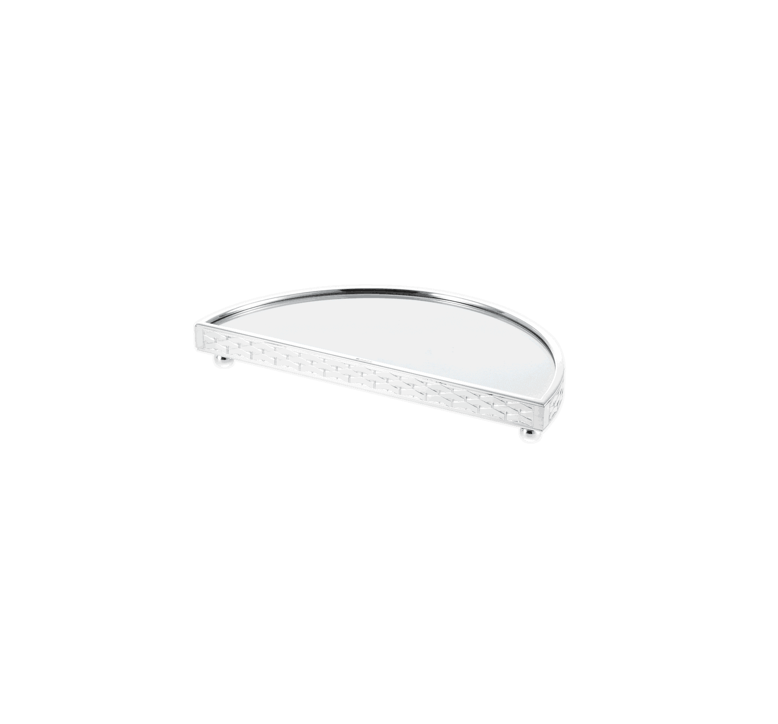 Christofle "Special Pieces" Tray semicircle Sève D'Argent silver plated