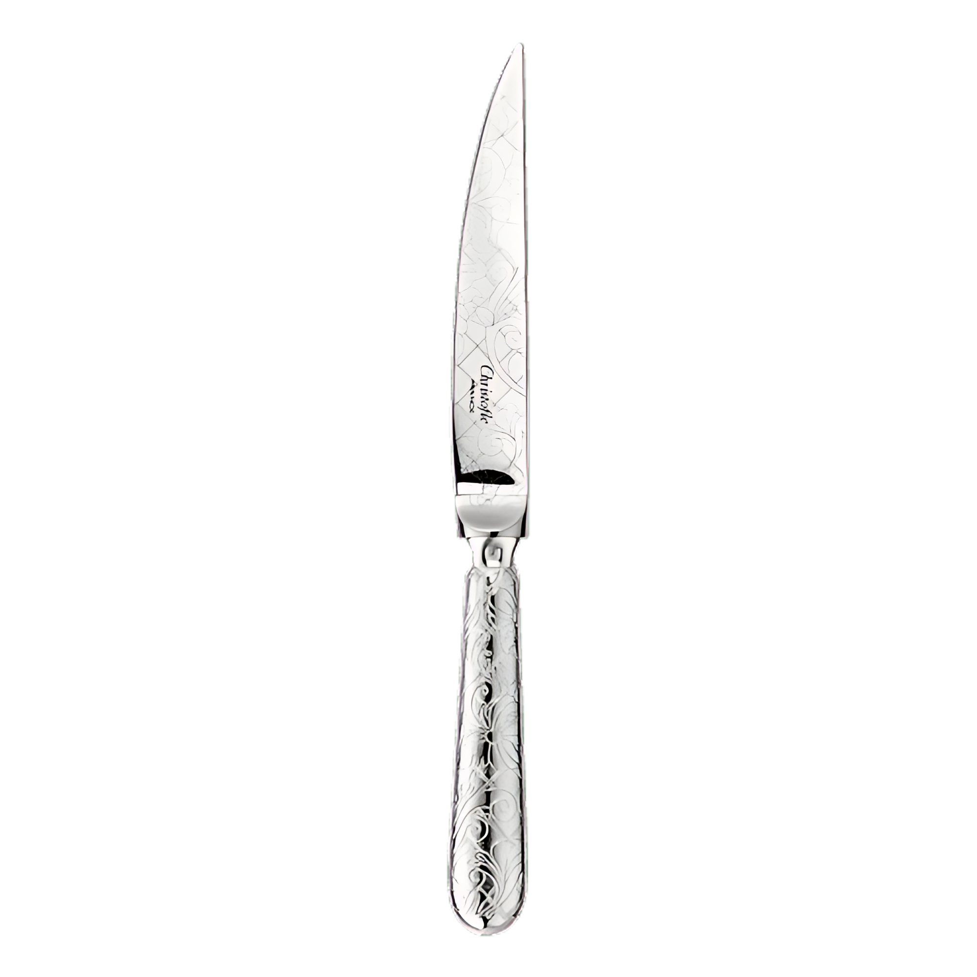 Christofle "Jardin D'Eden" Steak Knife yellow gold silver plated 24 cm