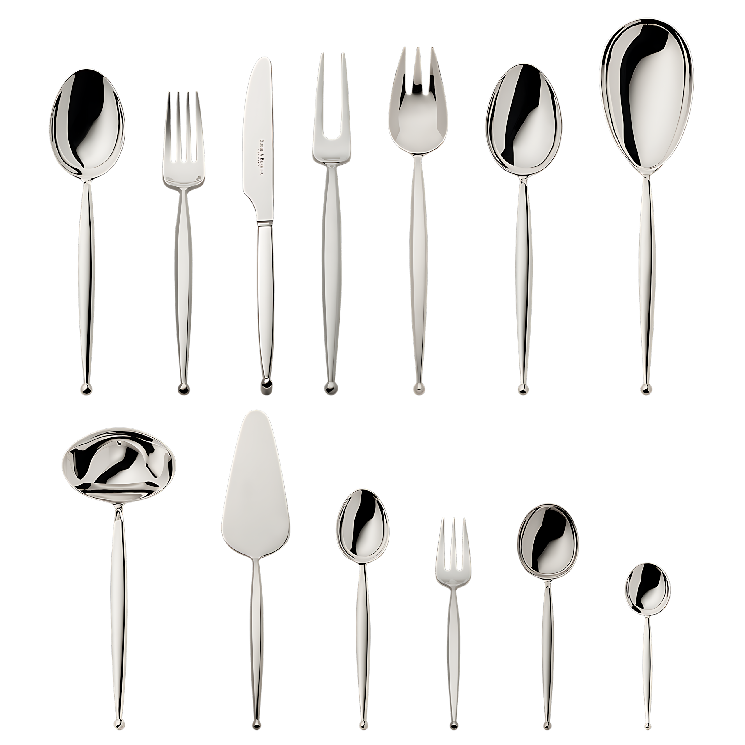 Robbe & Berking "Gio" Dinner Set 69-pcs Sterling Silver