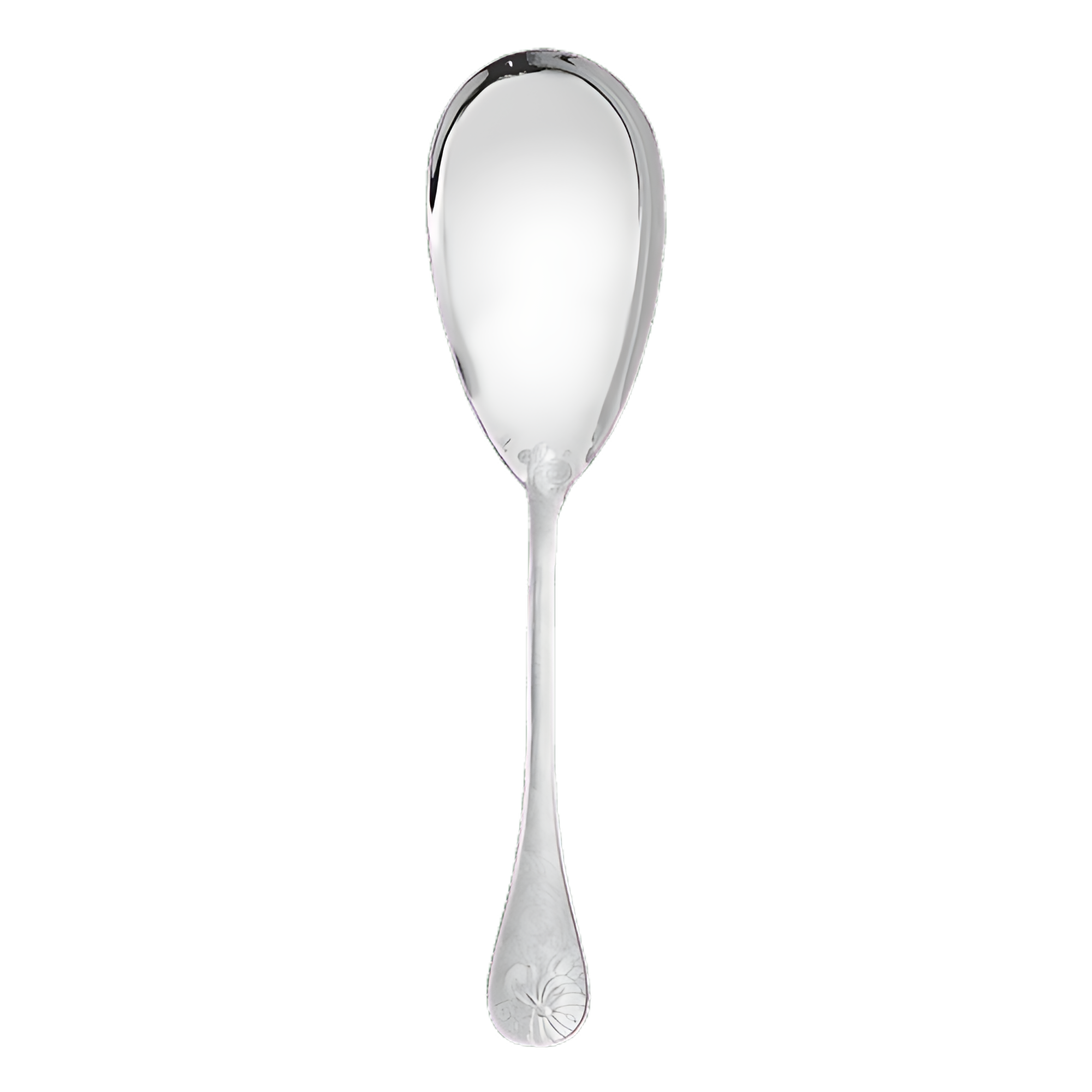 Christofle "Jardin D'Eden" Flat Serving Spoon sterling silver 25 cm