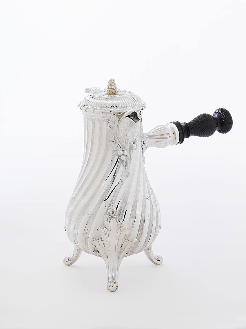 Puiforcat "Louis XV" Schokoladentasse Thomas Germain versilbert