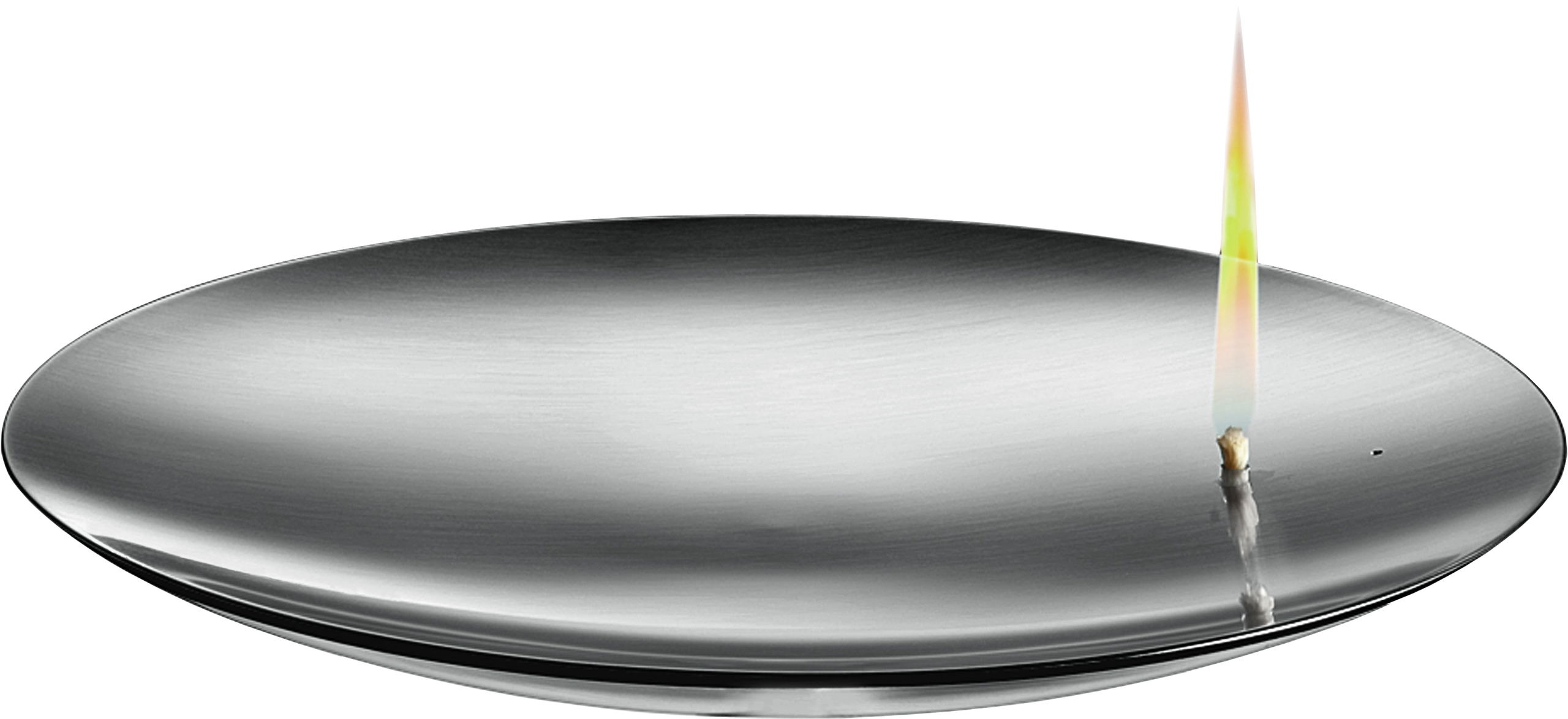 Mono "Concave" Oil Lamp large stainless steel