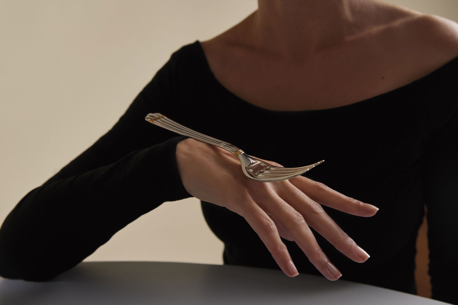 Christofle "Aria" Table Fork silver plated 21 cm