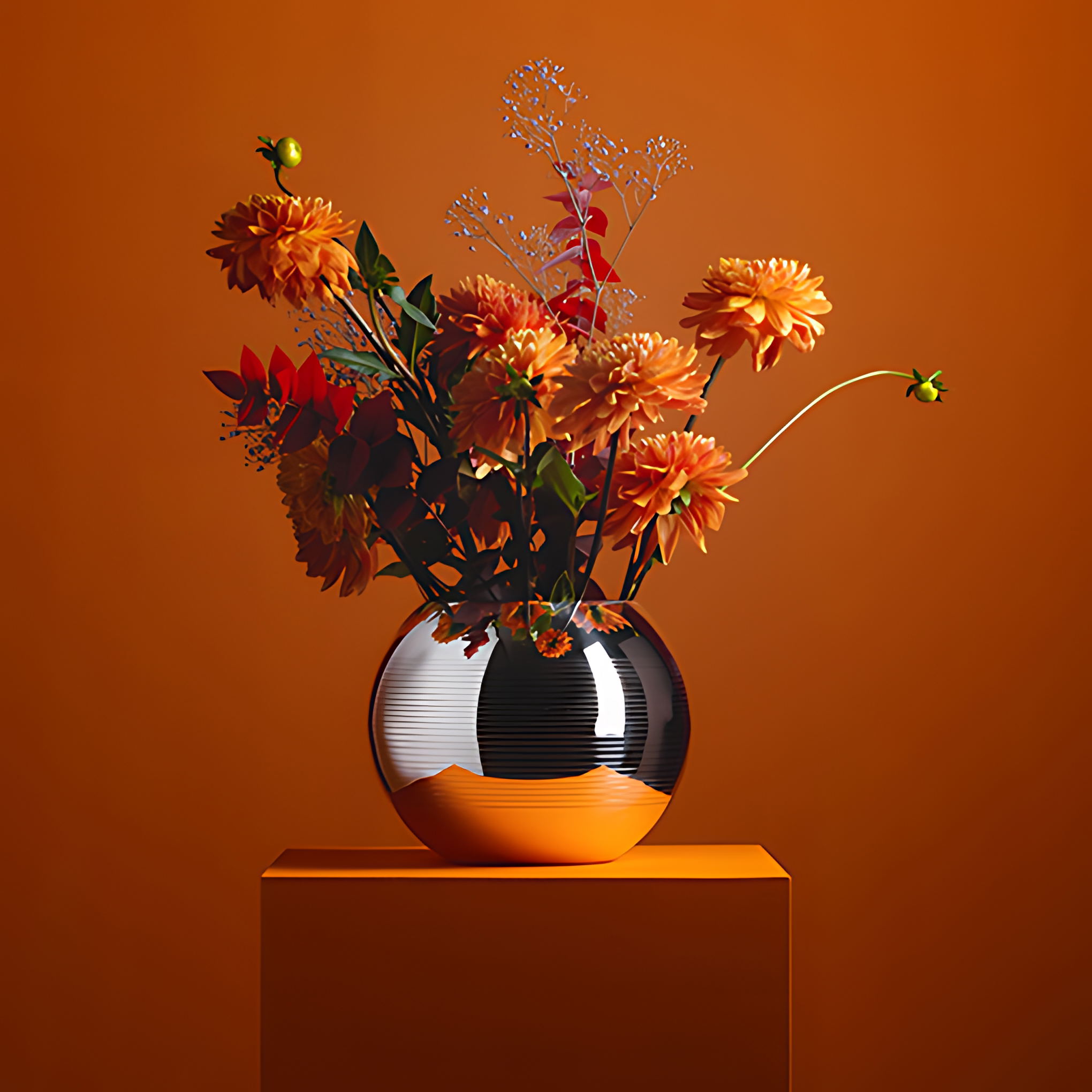 Puiforcat "Special Pieces" Vase Pétanque versilbert 18 cm