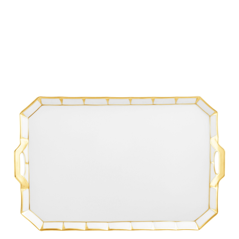 Fürstenberg "Grecque Athena" Tray Porcelain 39,7x25,3 cm
