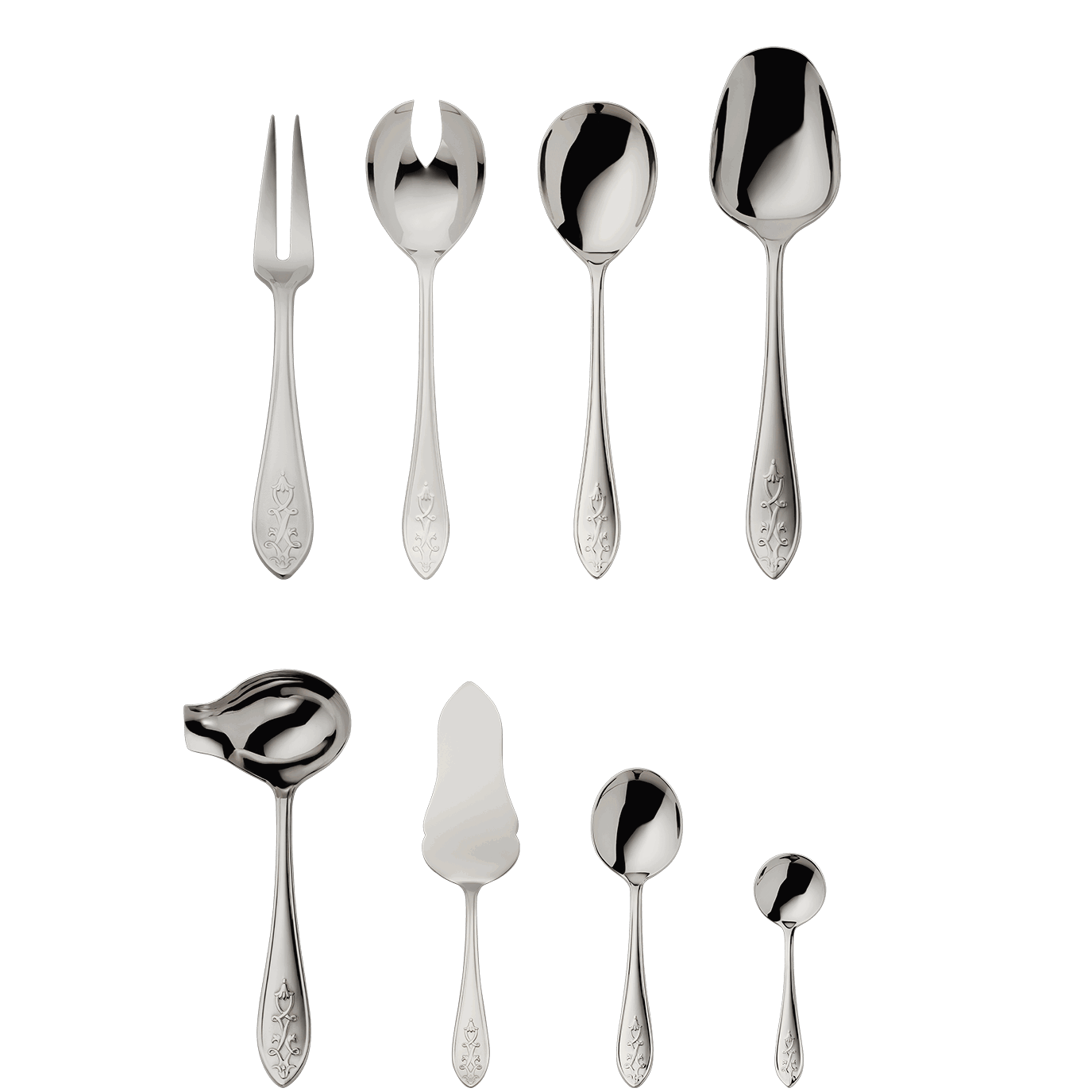 Robbe & Berking "Jardin" Serving Set 10-pcs stainless steel