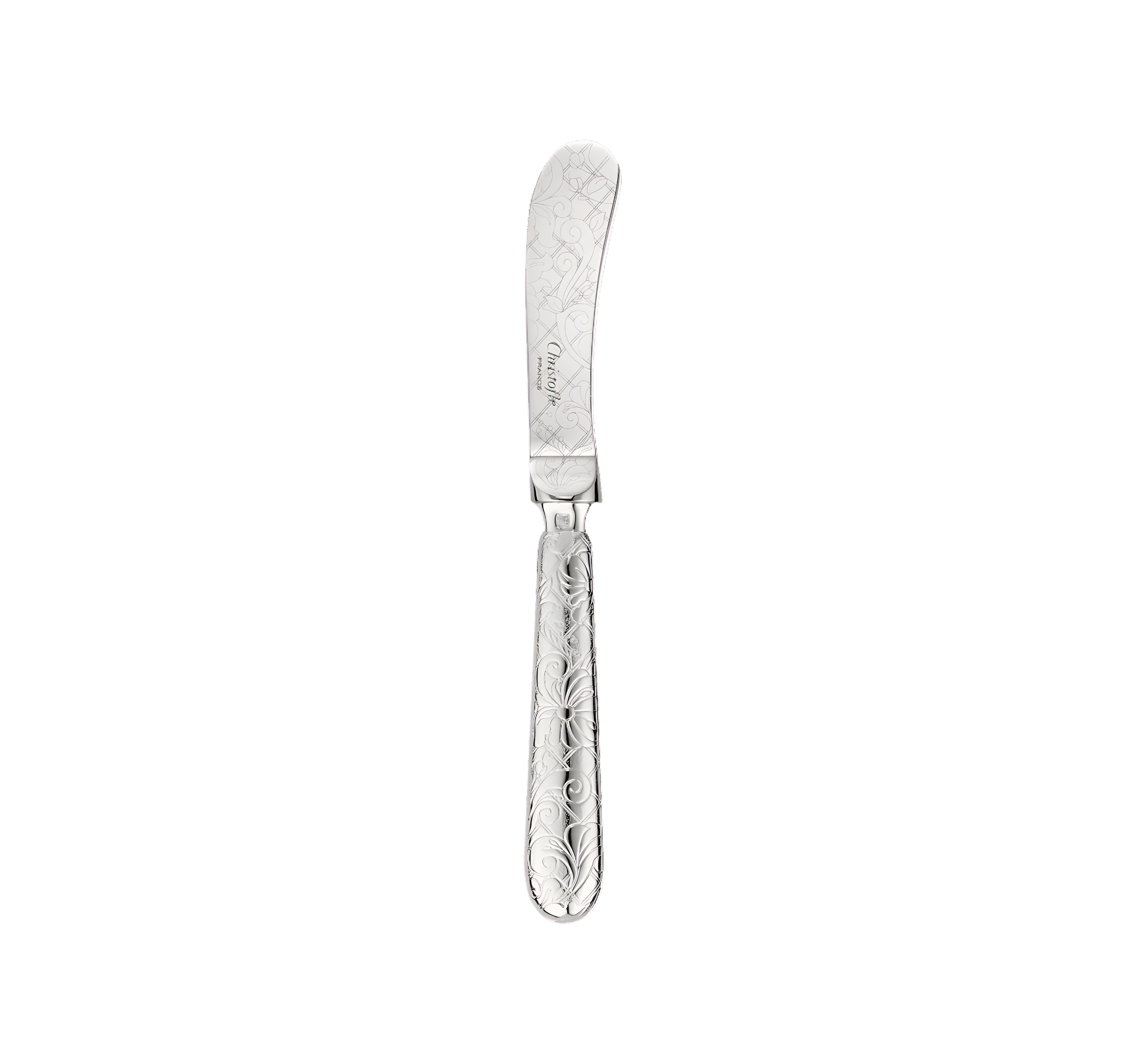 Christofle "Jardin D'Eden" Butter Spreader silver plated 16,5 cm