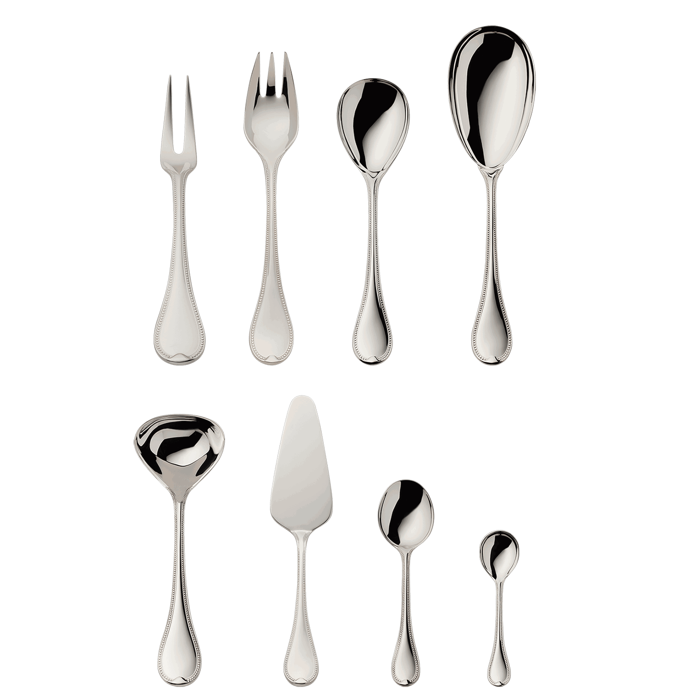 Robbe & Berking "French Pearl" Serving Set 9-pcs Sterling Silver
