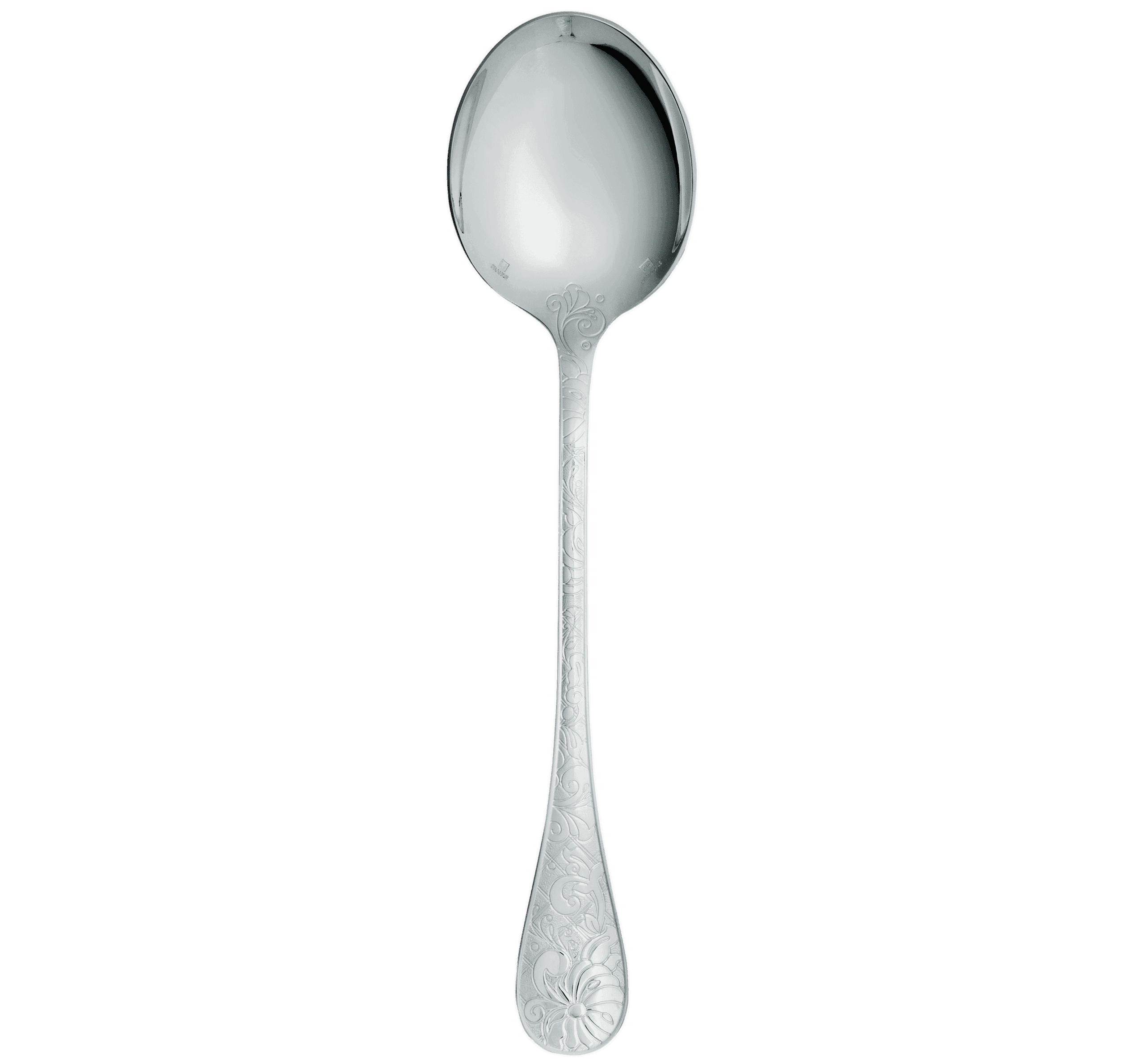 Christofle "Jardin D'Eden" Salad Serving Spoon silver plated 25 cm