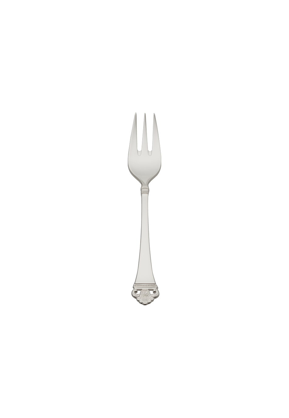 Robbe & Berking "Rose Pattern" Cake Fork silver plated with gold accents 15,5 cm