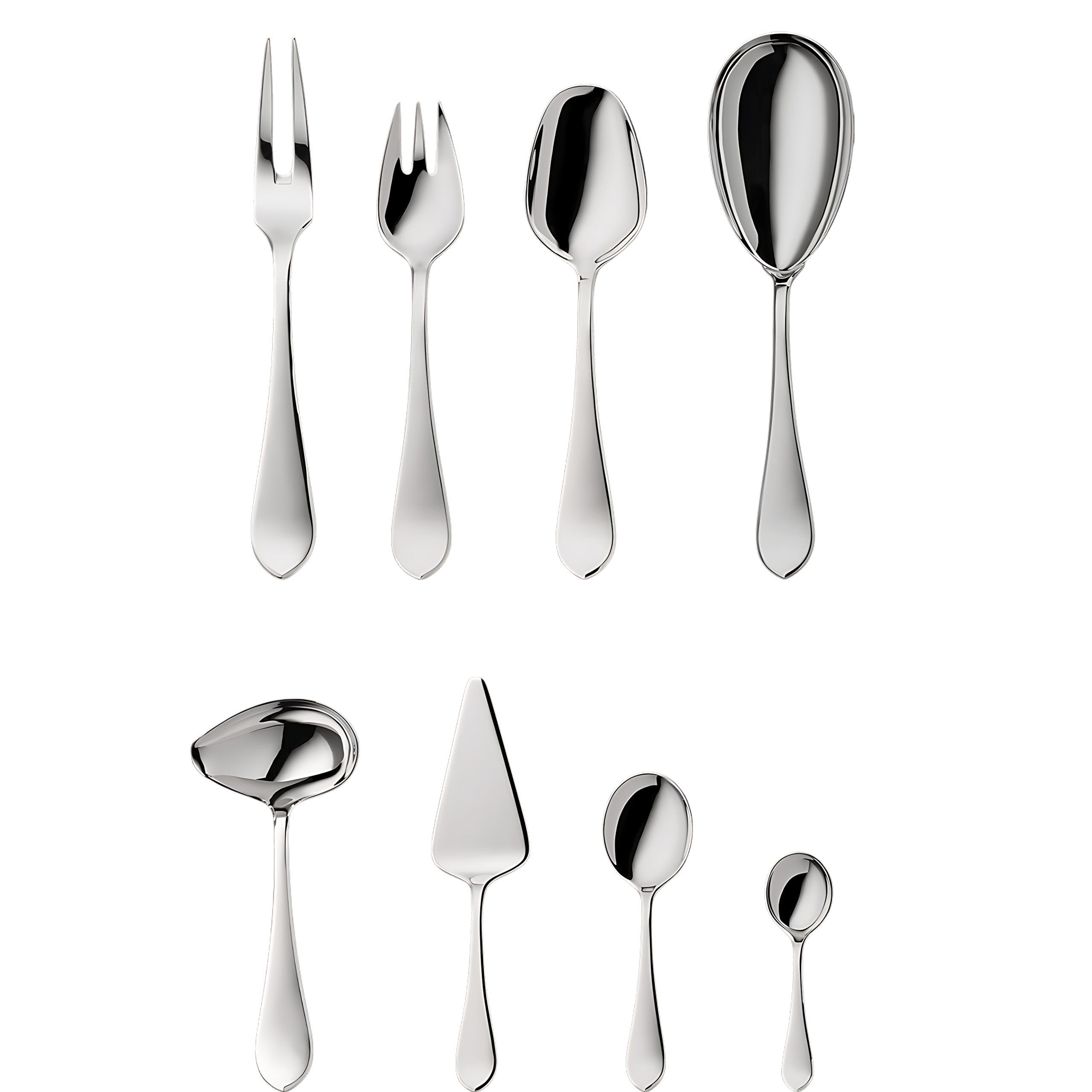 Robbe & Berking "Eclipse" Serving Set 9-pcs Sterling Silver