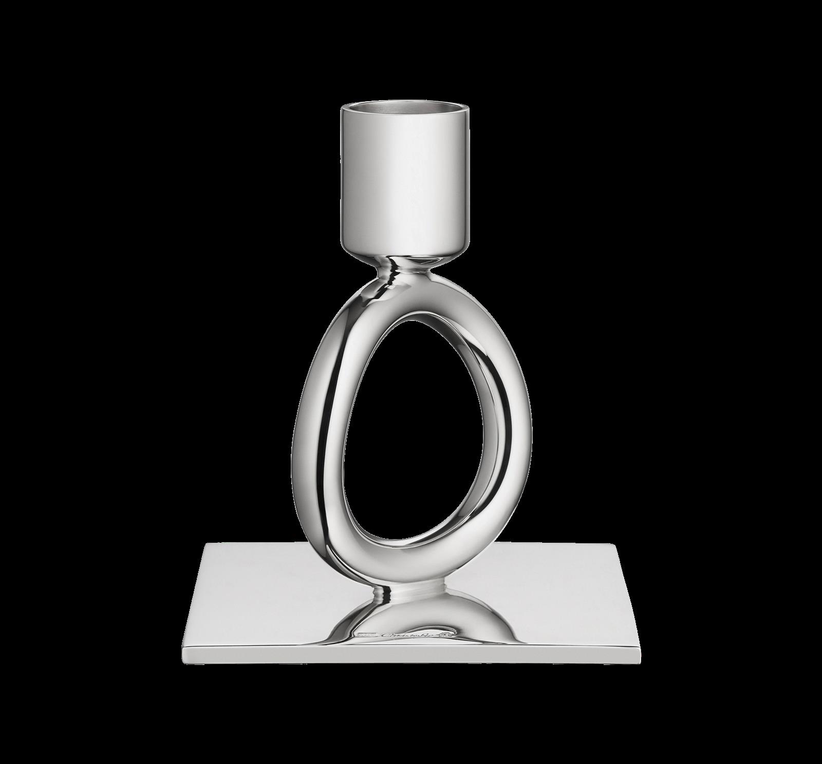 Christofle "Vertigo" Candle Holder silver plated