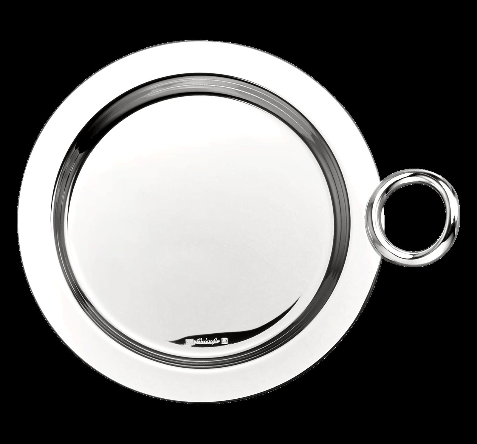 Christofle "Vertigo" Bottle Coaster silver plated