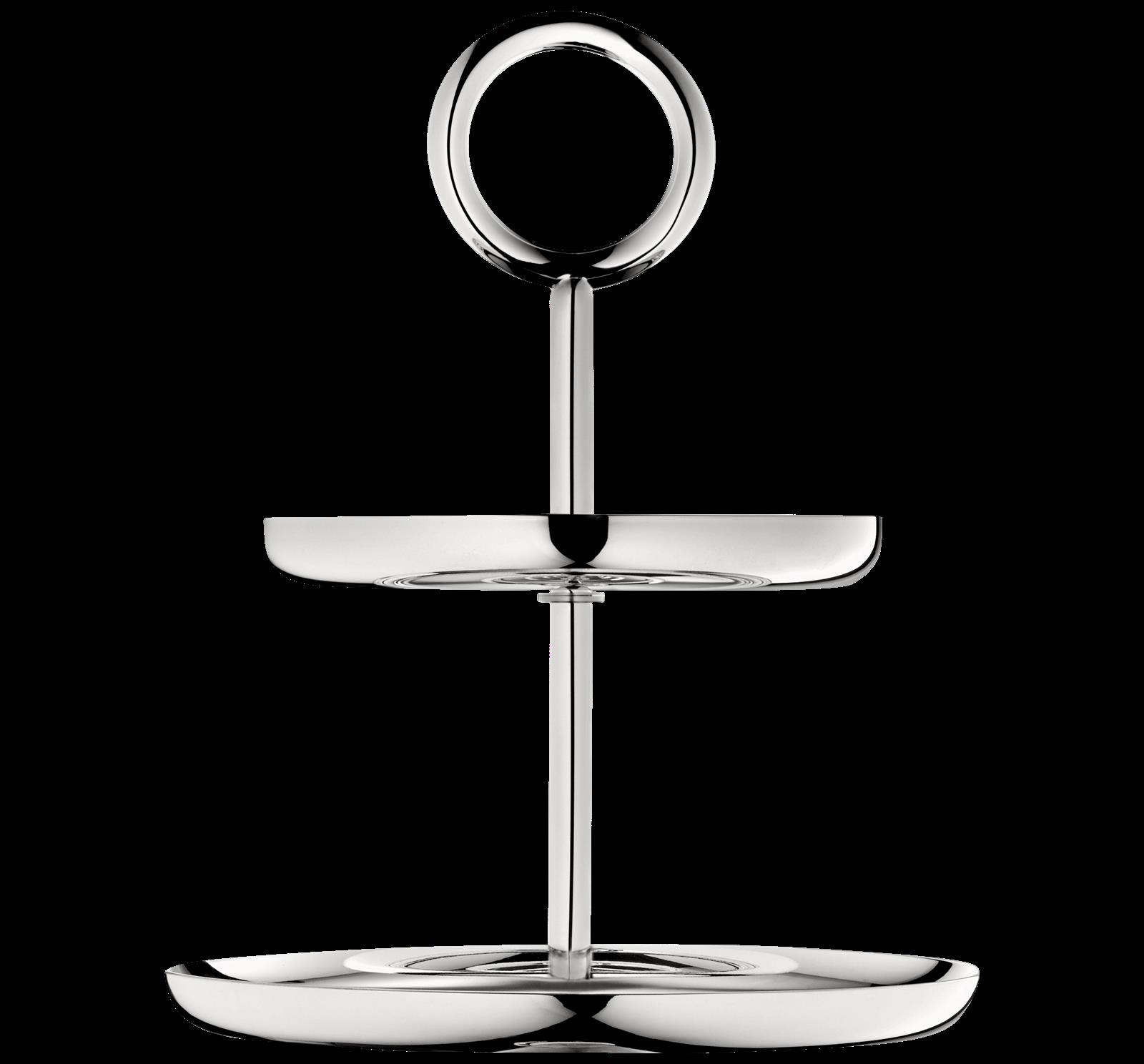 Christofle "Vertigo" Etagere 2 bowls silver plated Christofle "Vertigo" Etagere 2 bowls silver plated